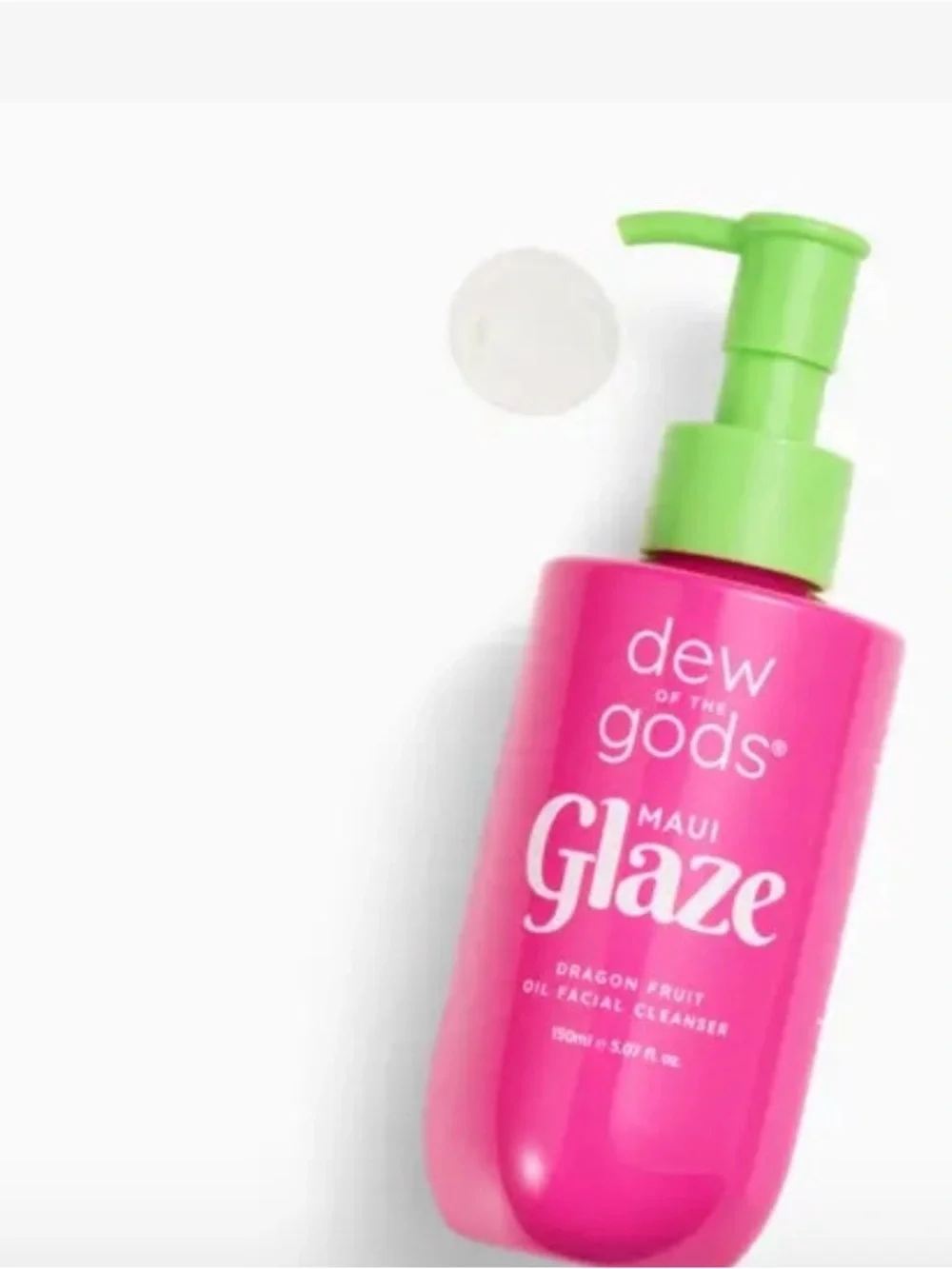 DEW OF THE GODS Maui Glaze Dragon Fruit Oil Facial Cleanser NEW